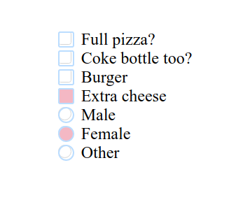 Custom styles dimmed opacity