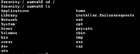 file system structure on Mac