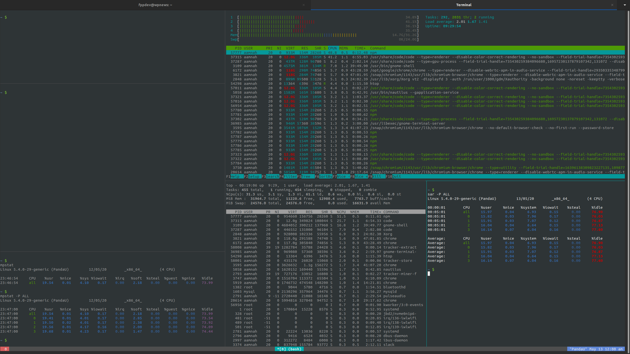 tmux Flat Theme