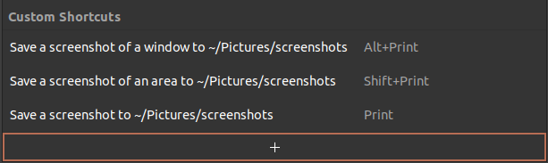 Custom keyboard shortcuts